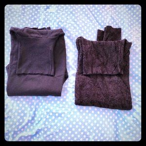 Two Black Turtleneck Sweaters